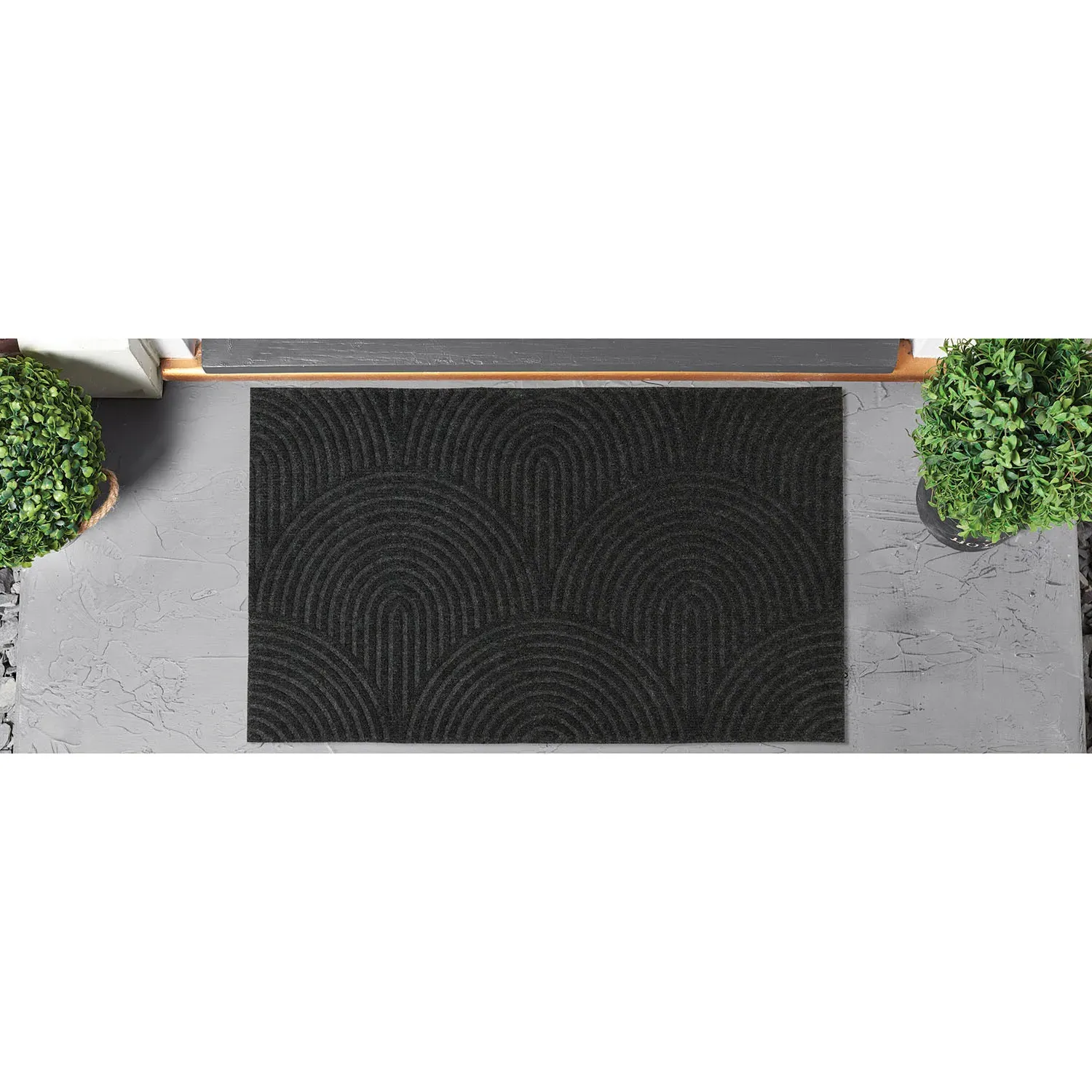 Rubber Backed Doormat - Black