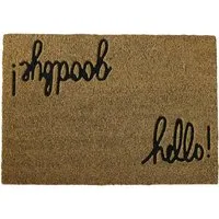 Rubber Embossed Door Mat - Brown