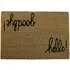 Rubber Embossed Door Mat - Brown