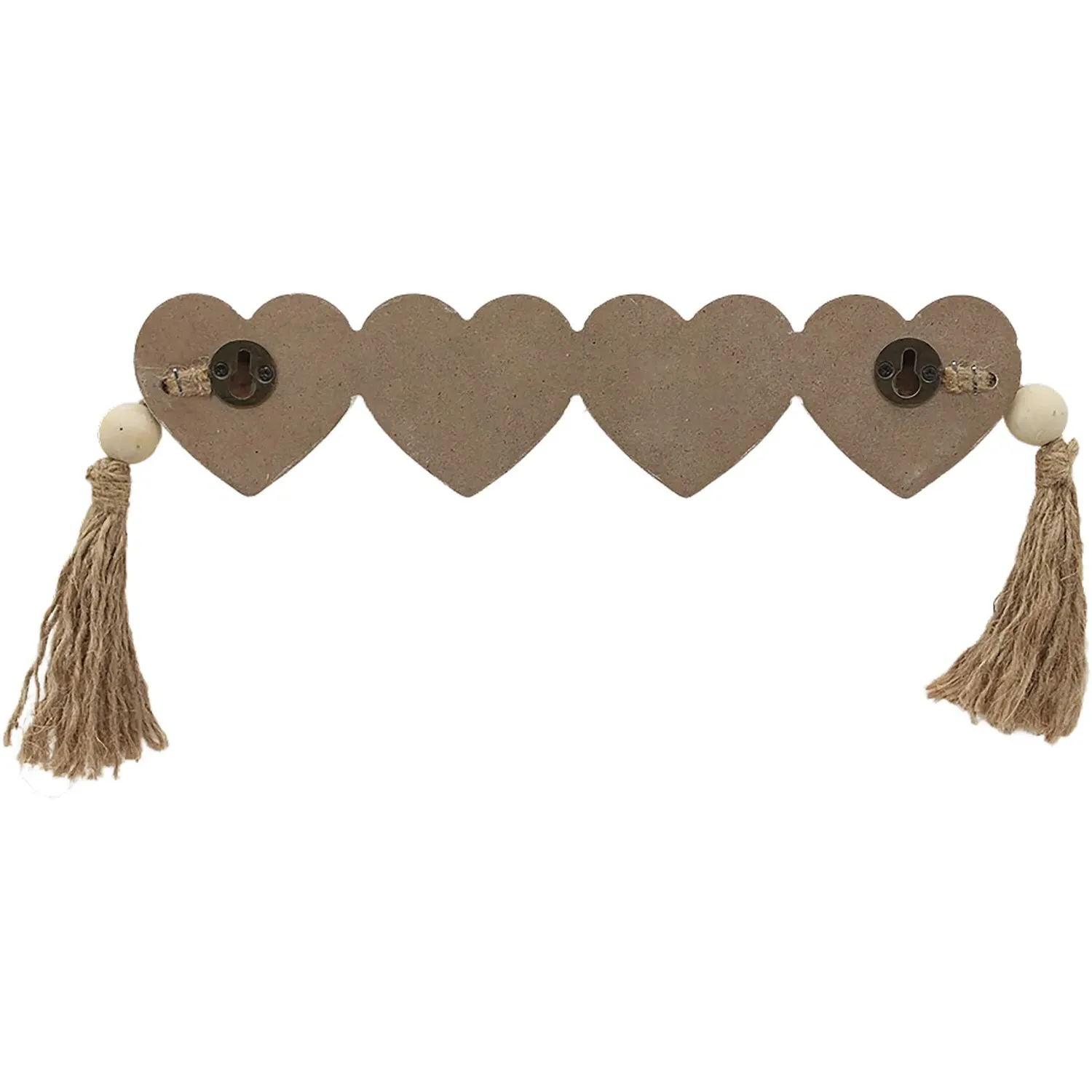 Rustic Home Tassel Plaque - Brown