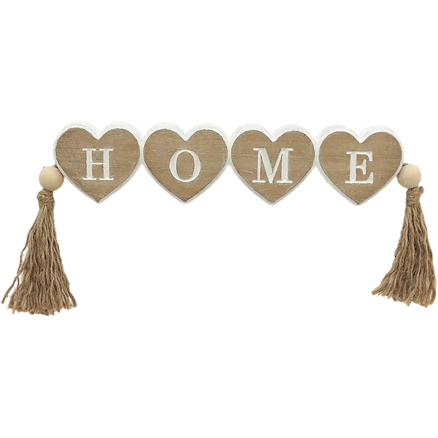 Rustic Home Tassel Plaque - Brown image