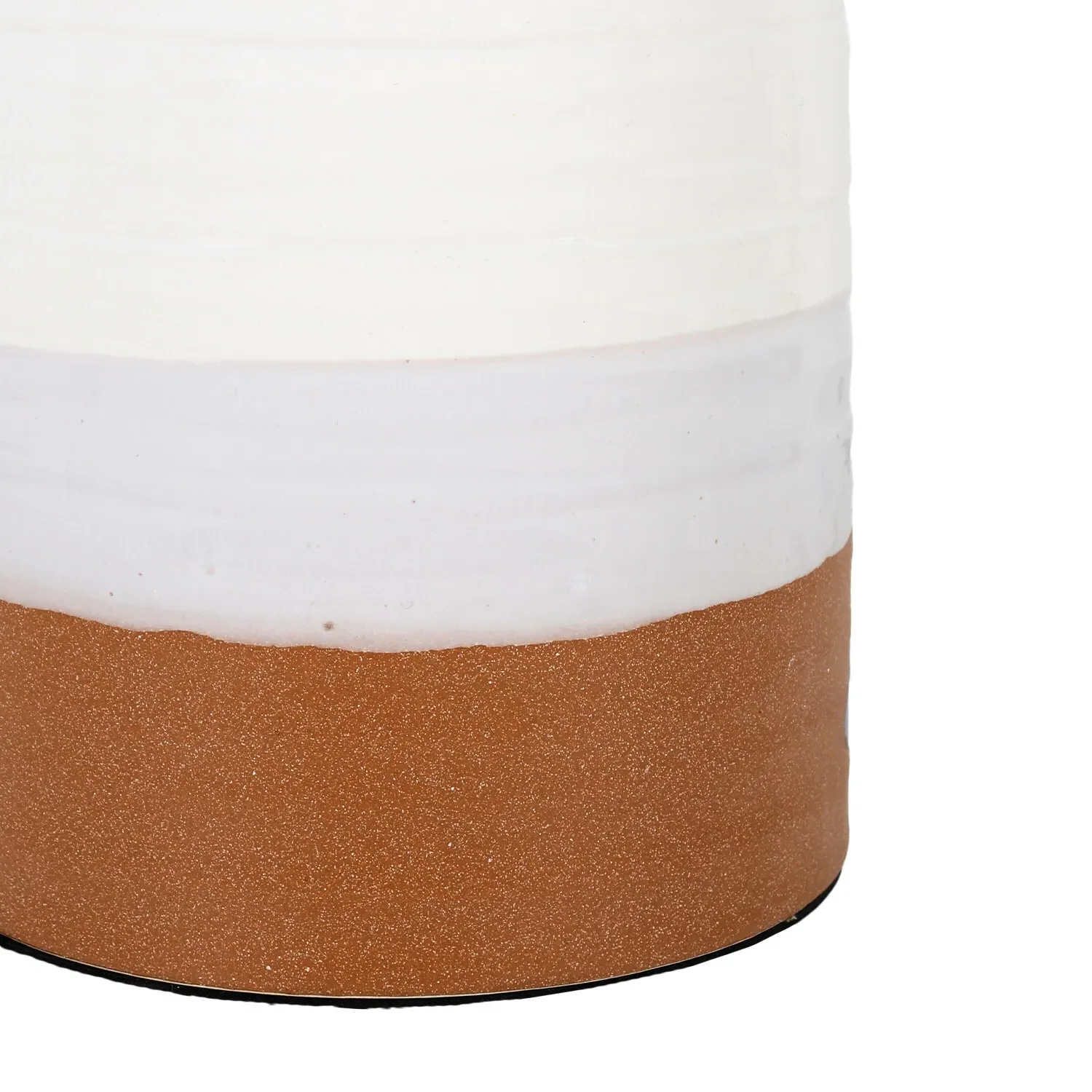 Rustic Table Lamp - White, Amber