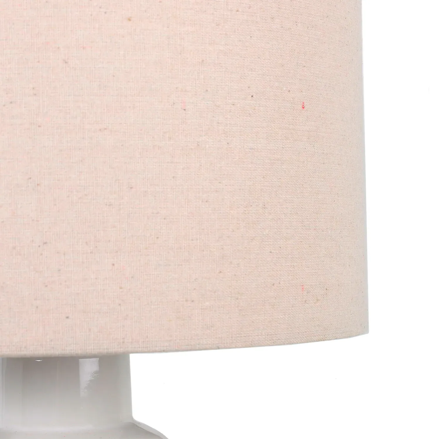Rustic Table Lamp - White, Amber