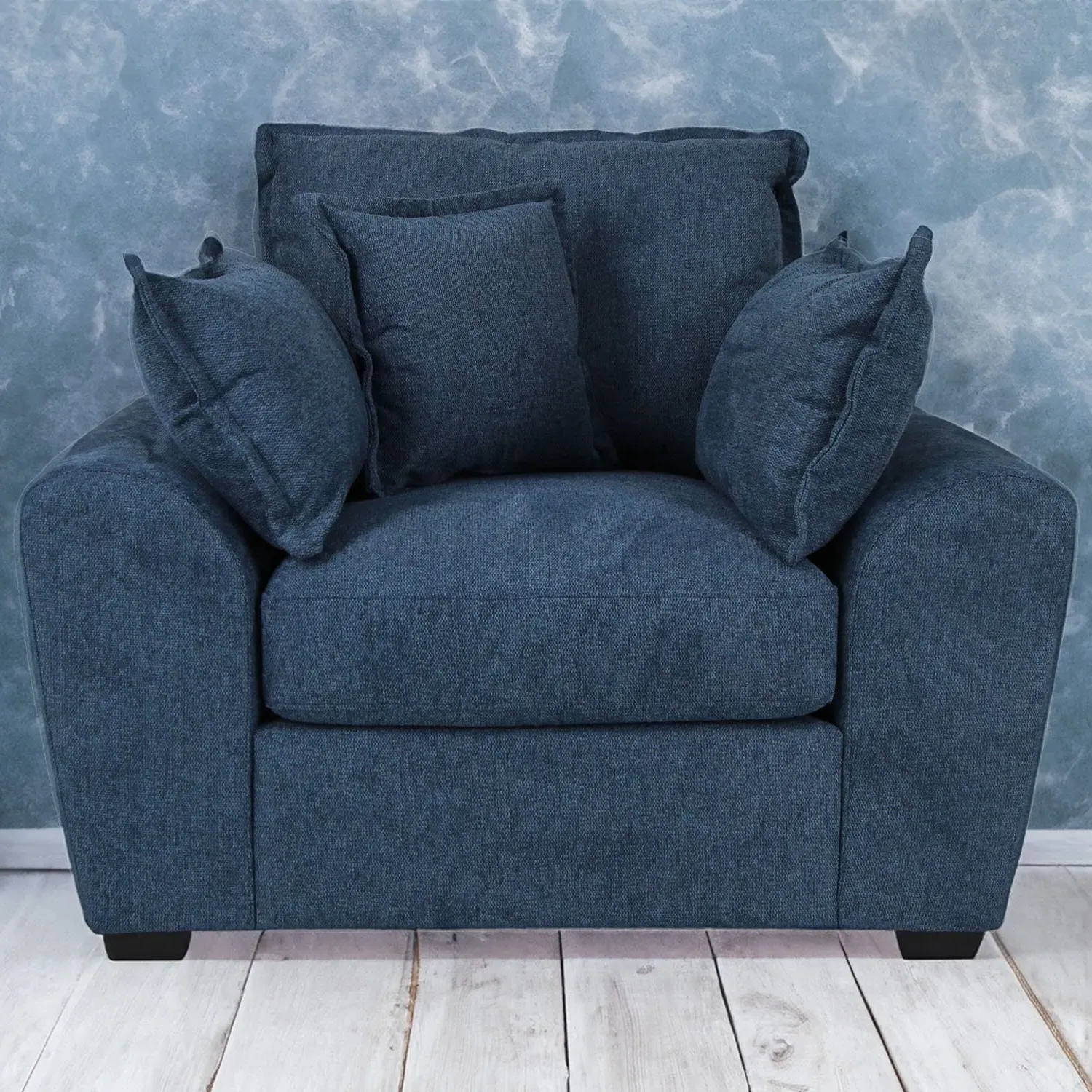 Ryder Armchair - Blue, Fabric image