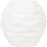 Sabrina Wavy Vase - White