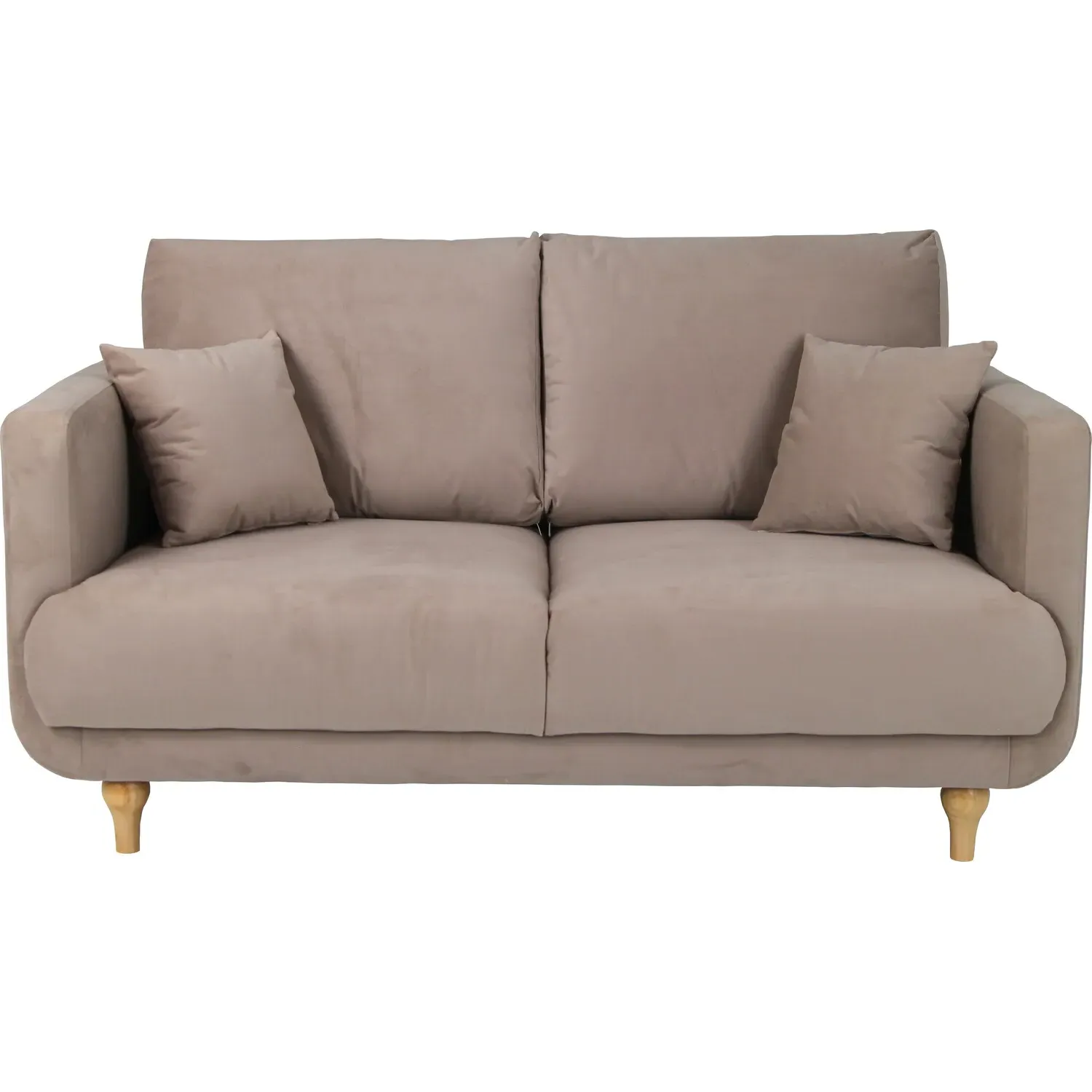 Safa 2-Seater Sofa - Beige, Fabric