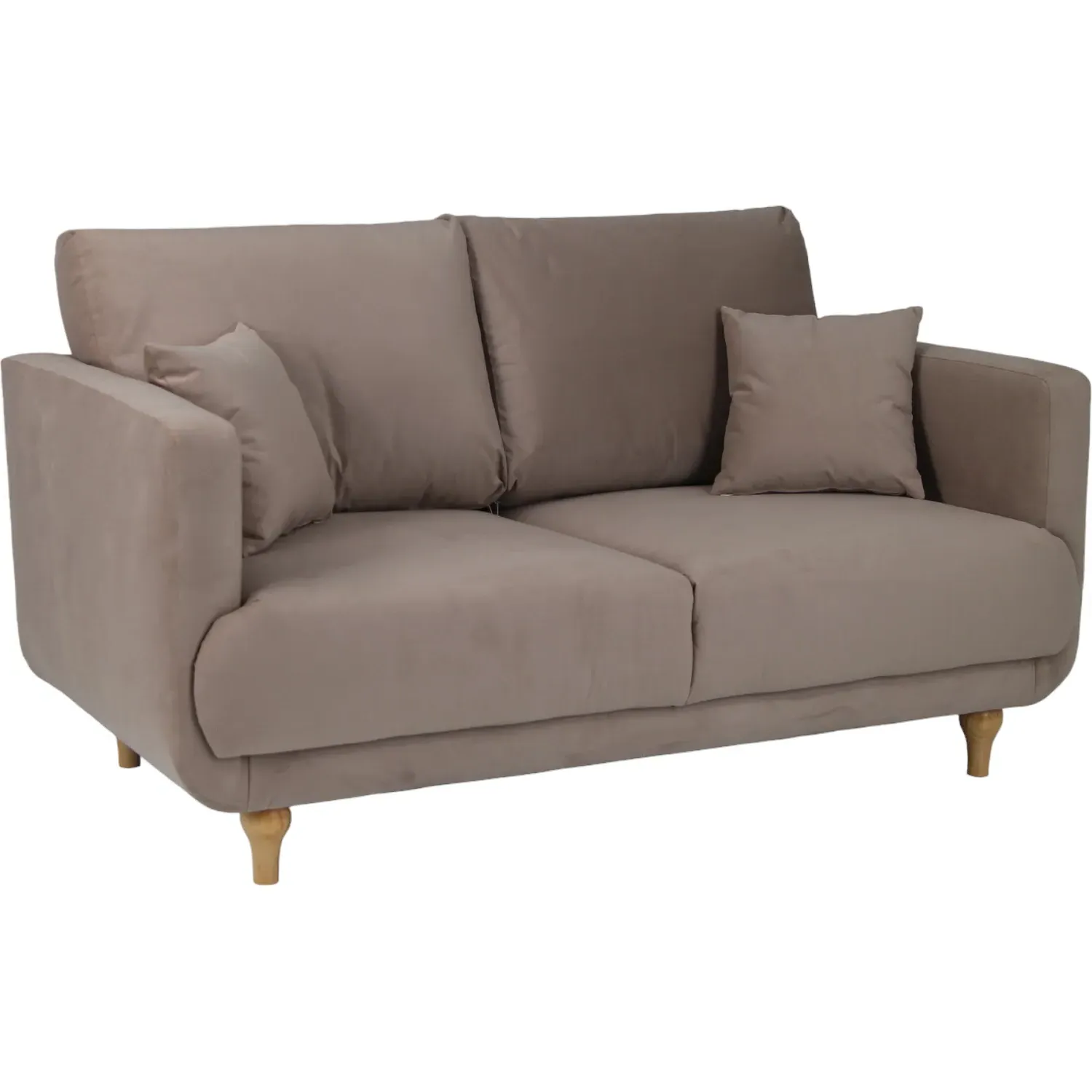 Safa 2-Seater Sofa - Beige, Fabric