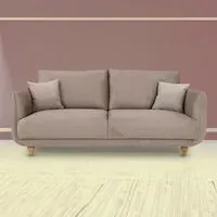 Safa 3-Seater Sofa - Beige, Fabric