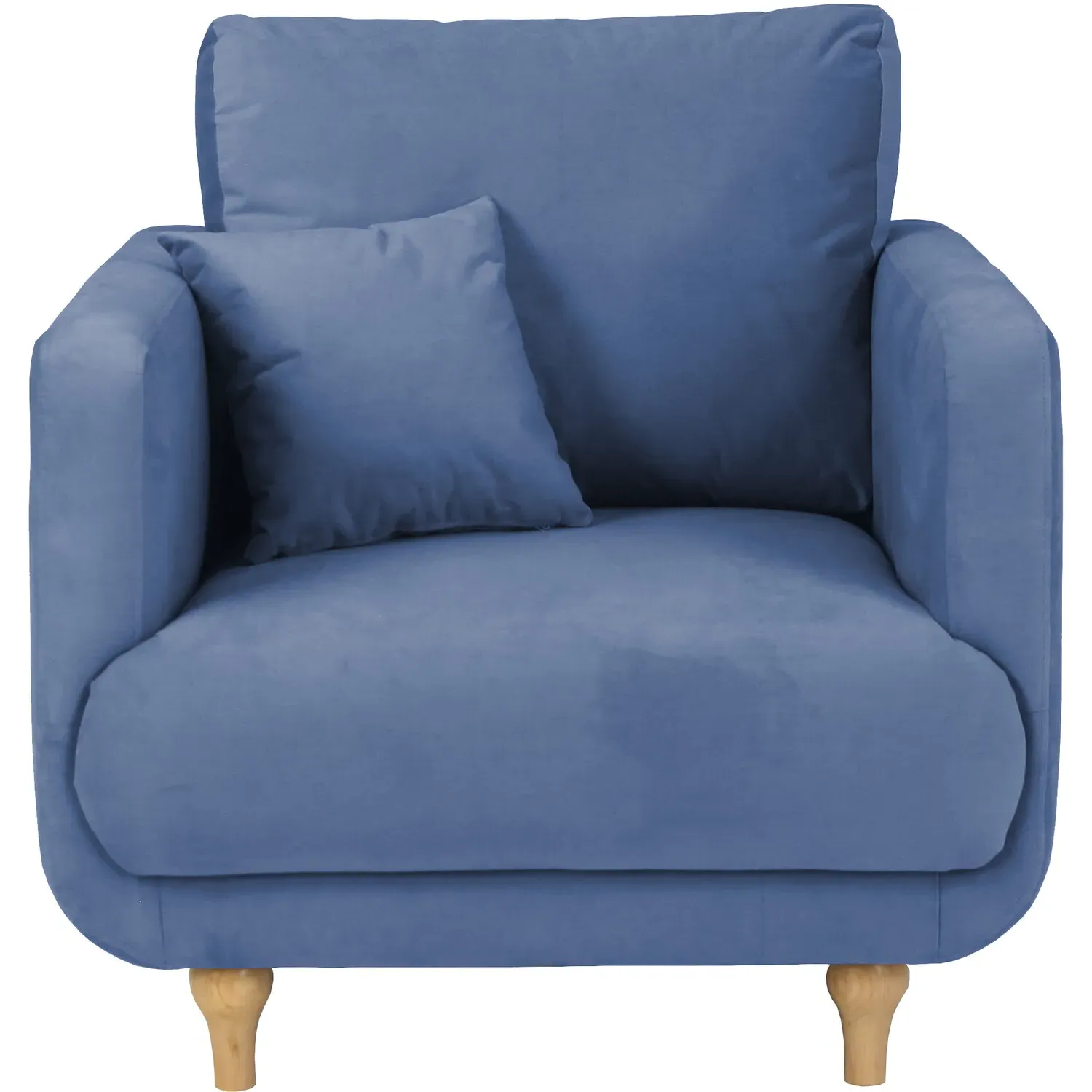 Safa Armchair - Blue, Fabric