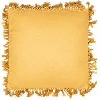 Safira Tassel Edge Cushion - Ochre