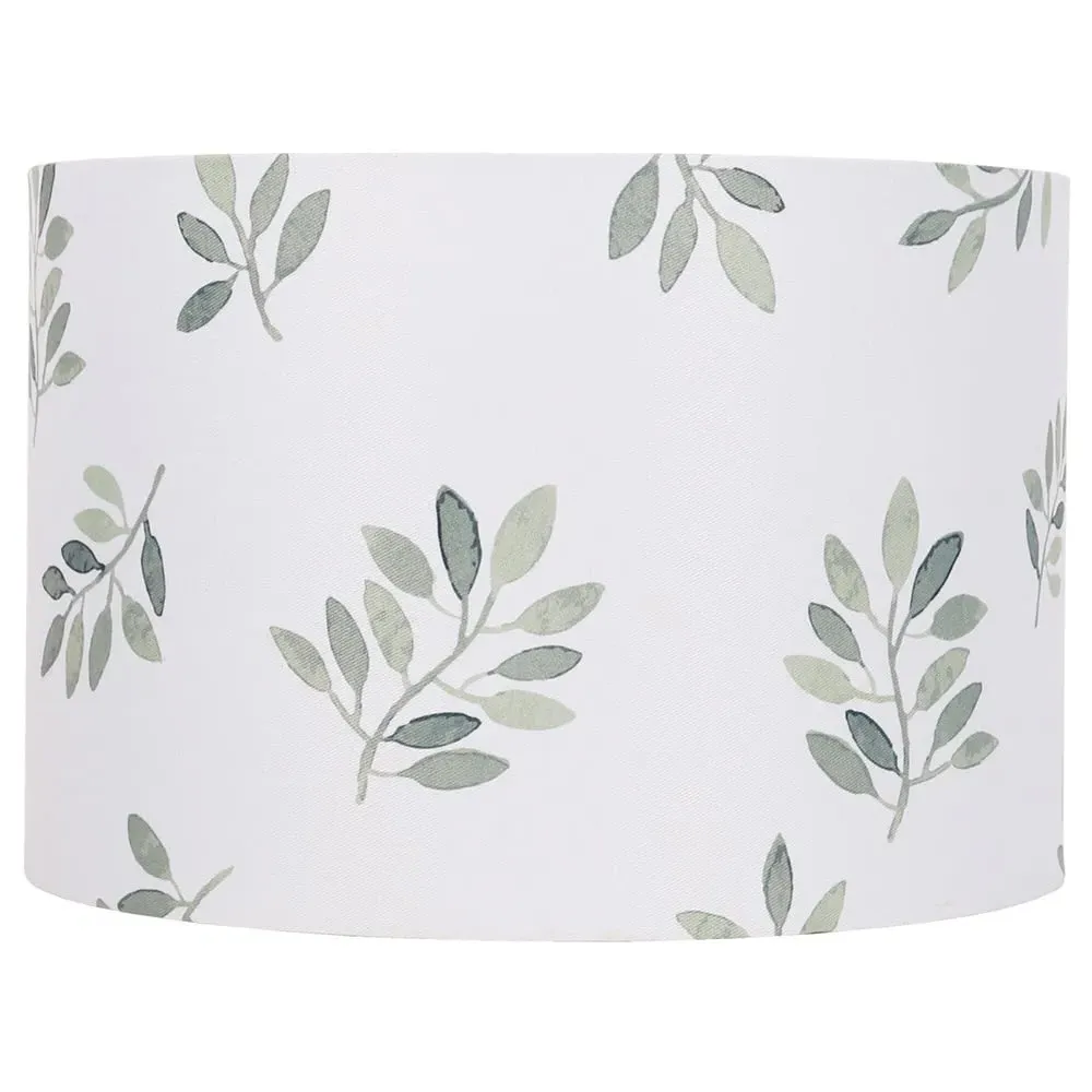 Sage Botanical Lamp Shade - White, Green image