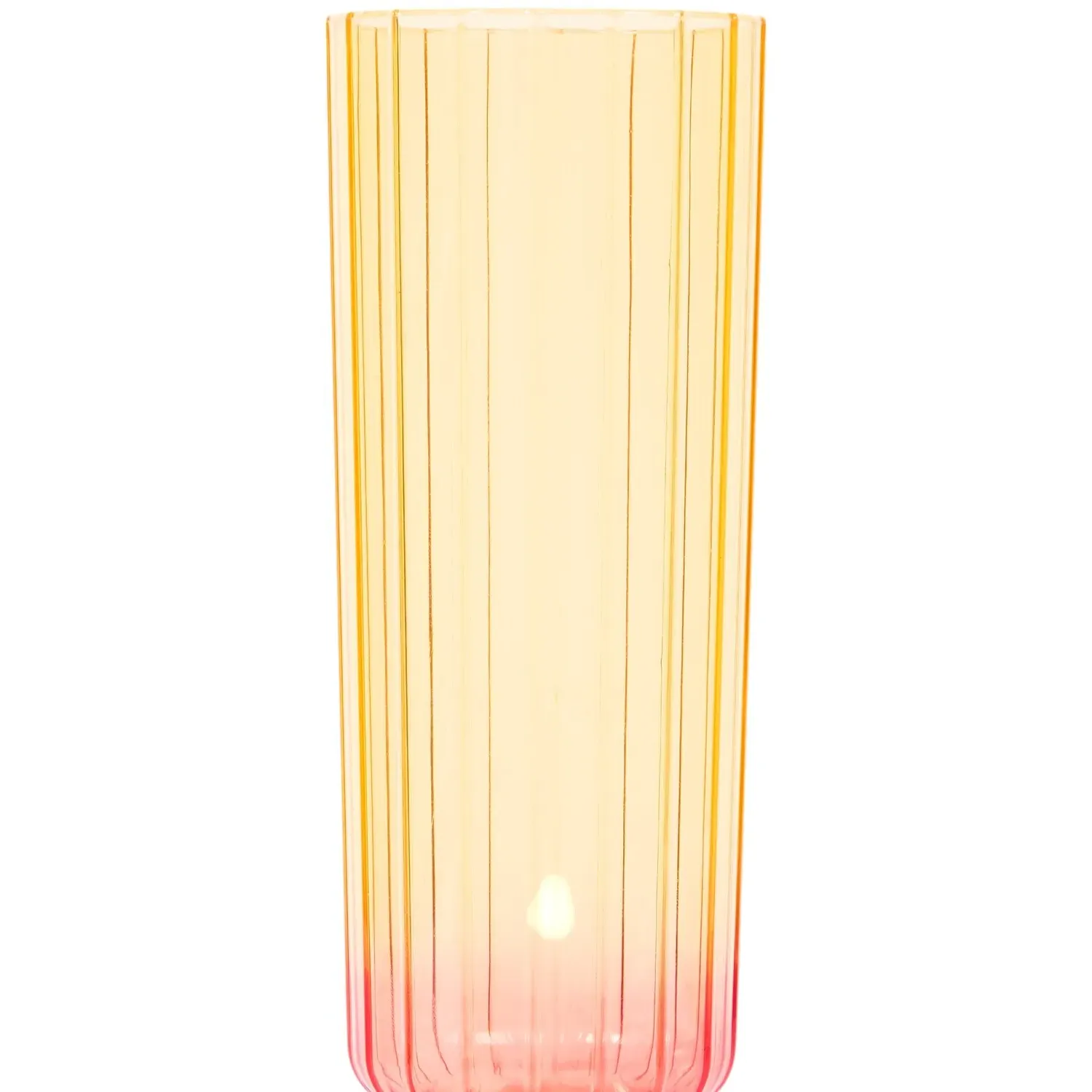 Sahara Brights Ombre Flutes Set of 4 - Peach