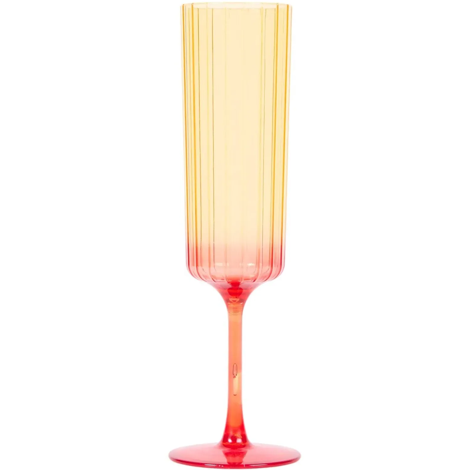 Sahara Brights Ombre Flutes Set of 4 - Peach image