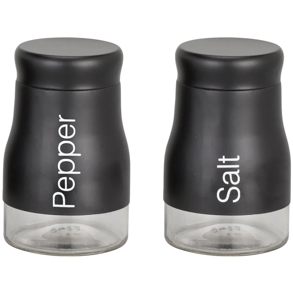 Salt and Pepper Mill Set - Black, Stainless Steel image
