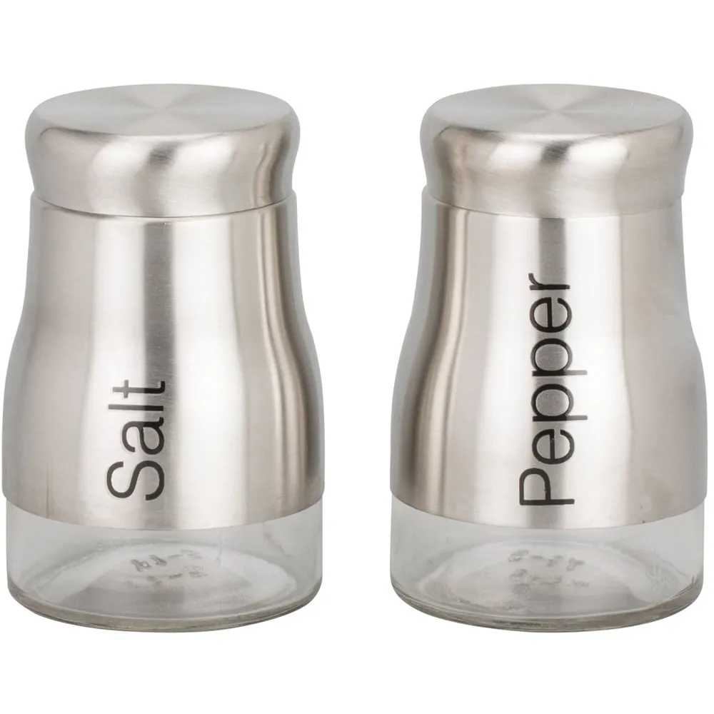 Salt and Pepper Mill Set - Silver, Stainless Steel