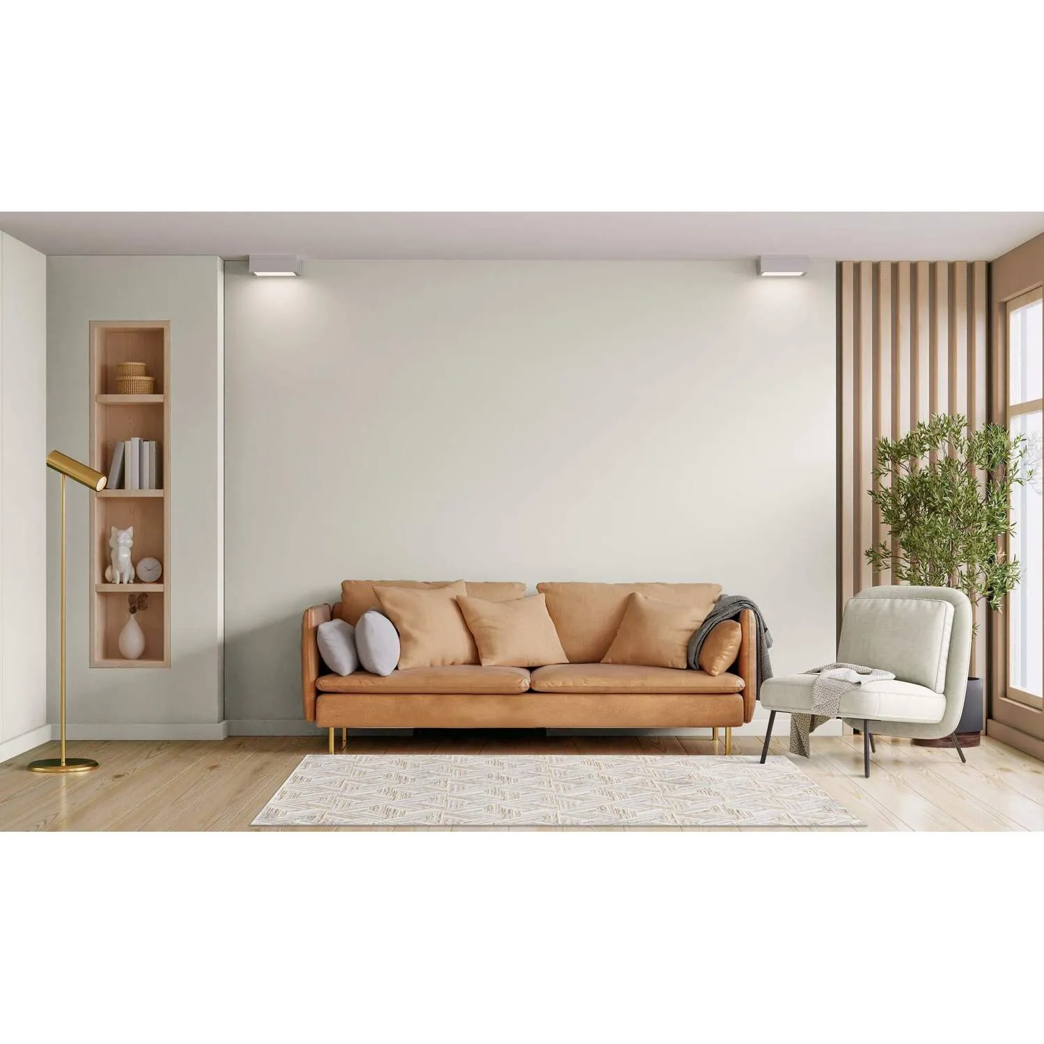 Samba Geo 120cm Rug - Grey