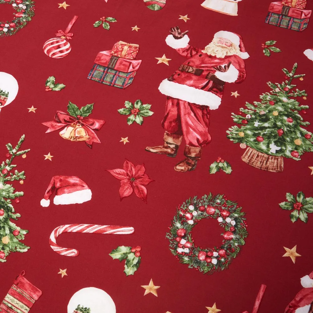 Santa King Size Duvet Set - Red