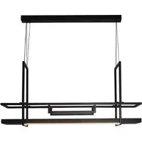 Santiago LED Ceiling Light with Shelf - Black