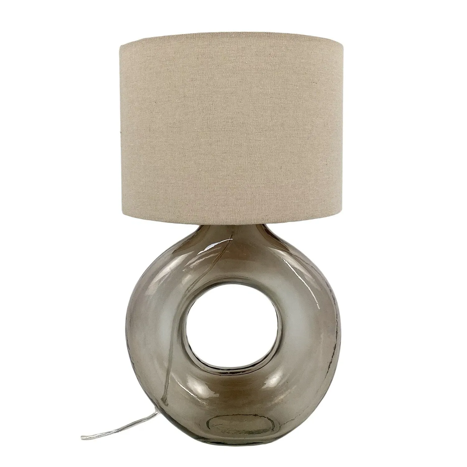 Sara Glass Table Lamp - Brown, Glass