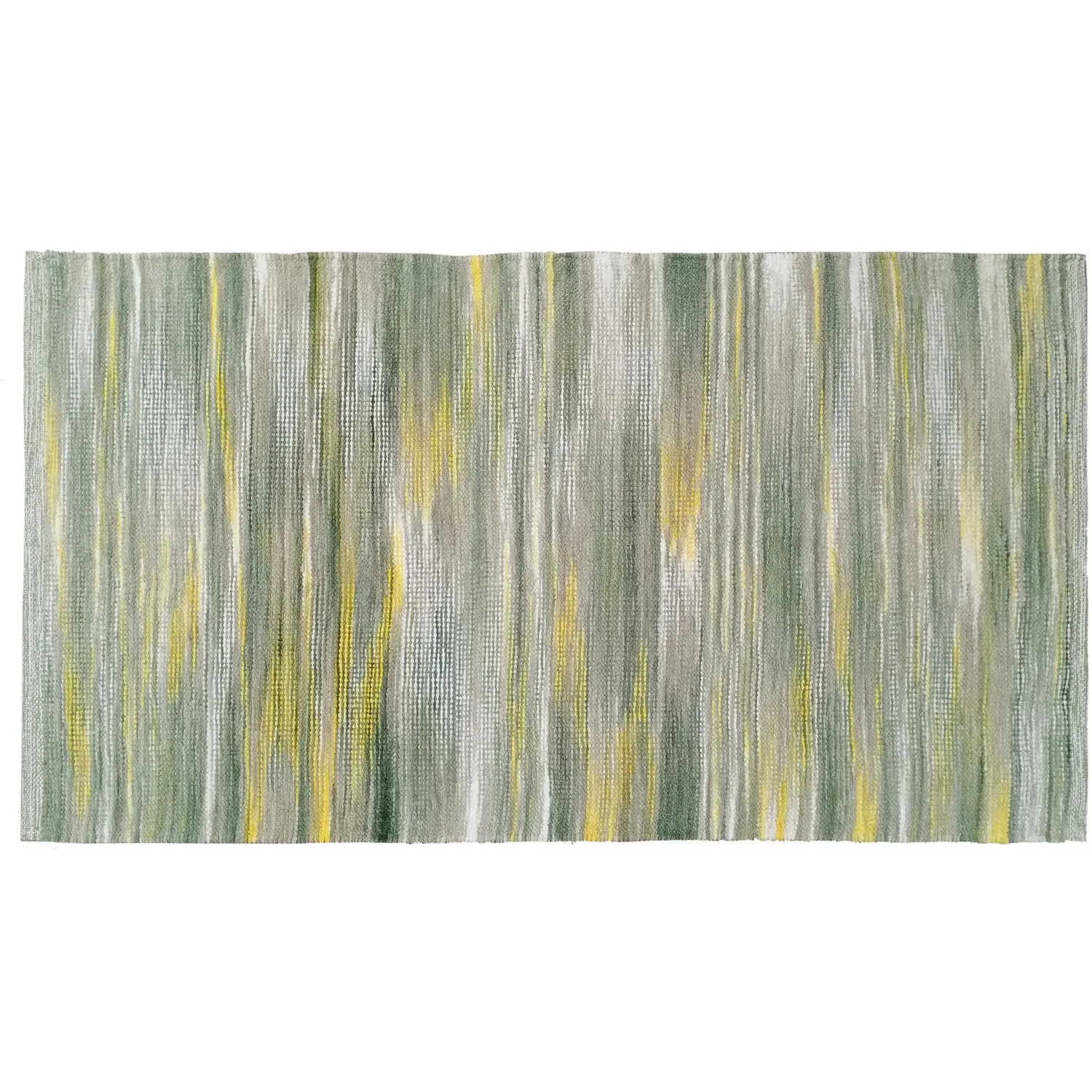 Sara Stripe Rug - Green and Yellow image