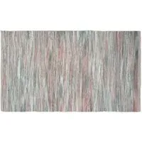 Sara Stripe Rug - Grey and Pink