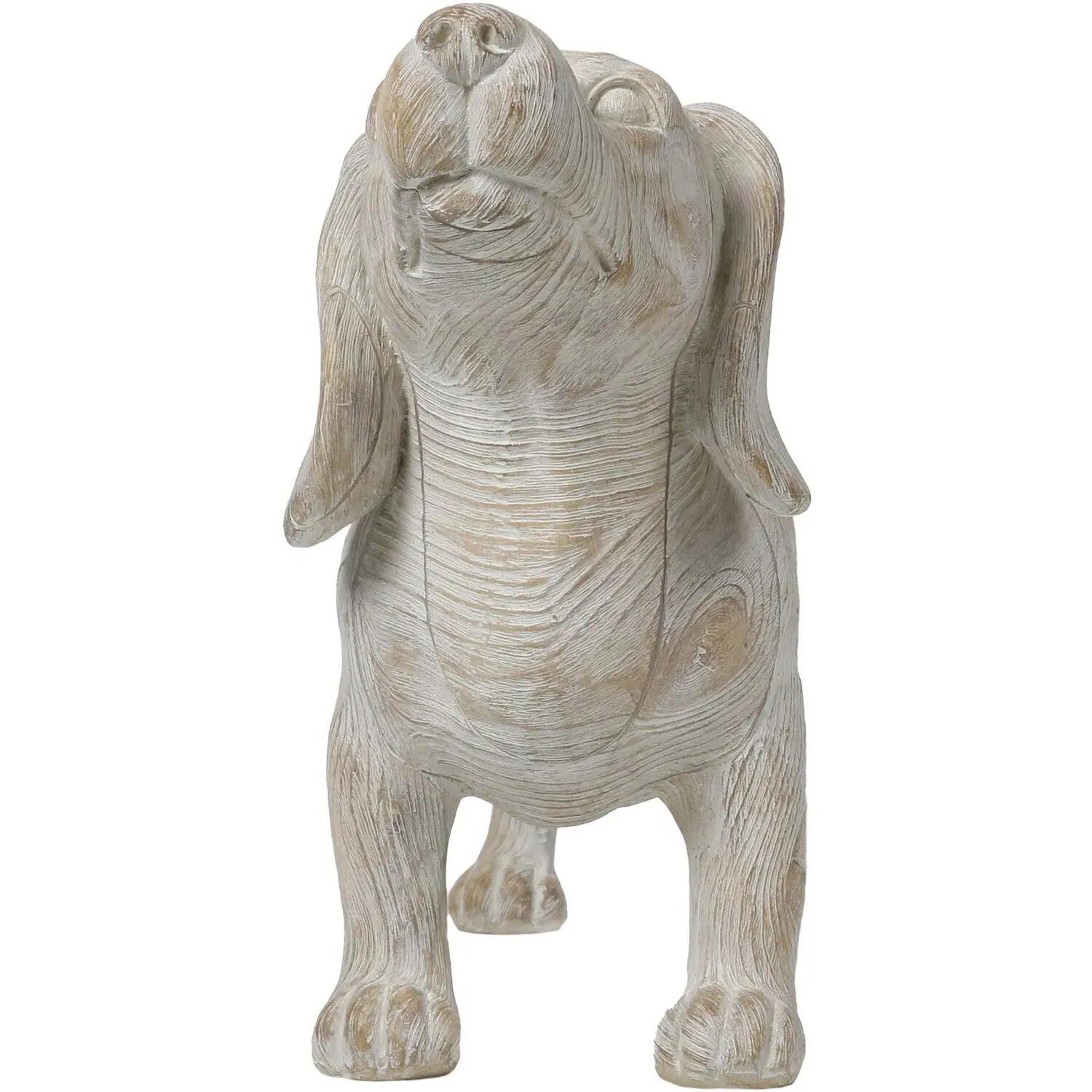 Sausage Dog Ornament - Grey, Wood Effect