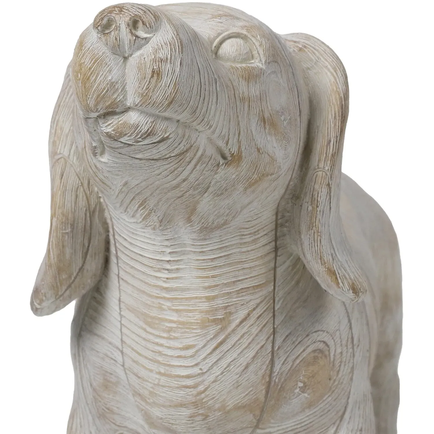 Sausage Dog Ornament - Grey, Wood Effect