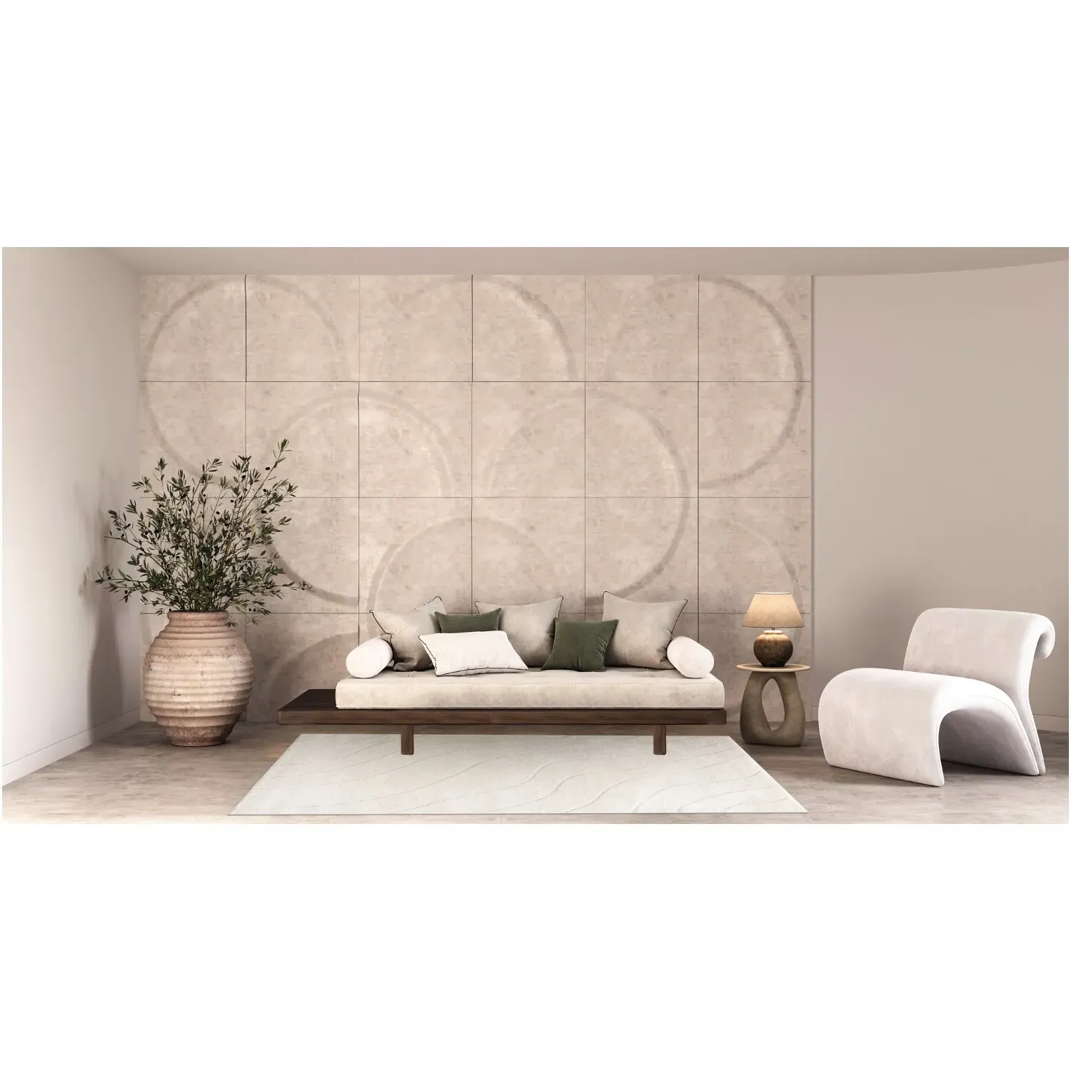 Savanna Wave Rug - Beige