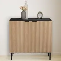 Saxon 2 Door Cabinet - Black