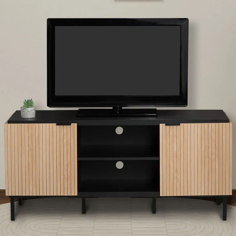Saxon 2 Door TV Stand - Black