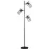 Saxon 3 Light Floor Lamp - Black