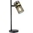 Saxon Table Lamp with Gold Detailing - Black