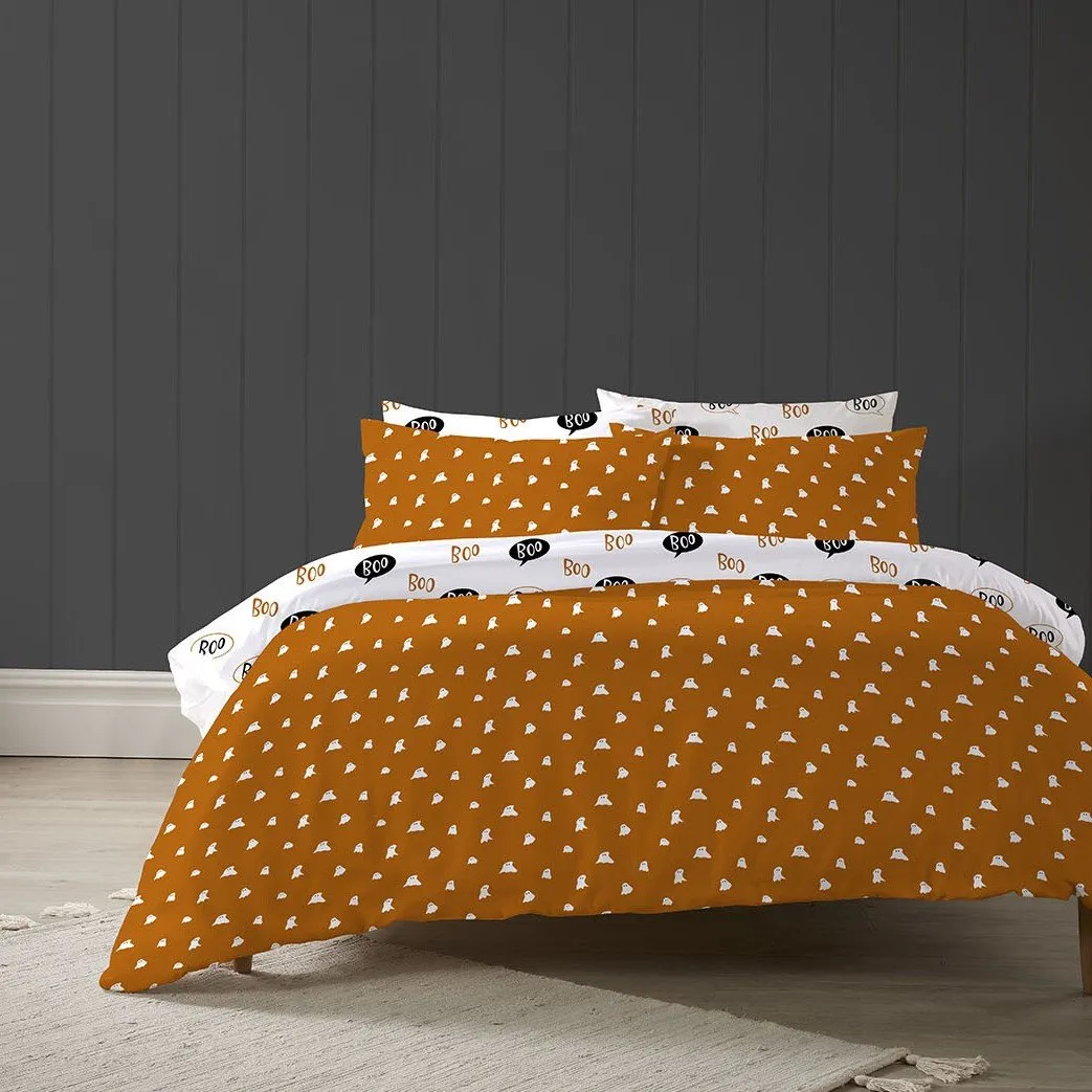 Say Boo King Size Duvet Set - Multicolour