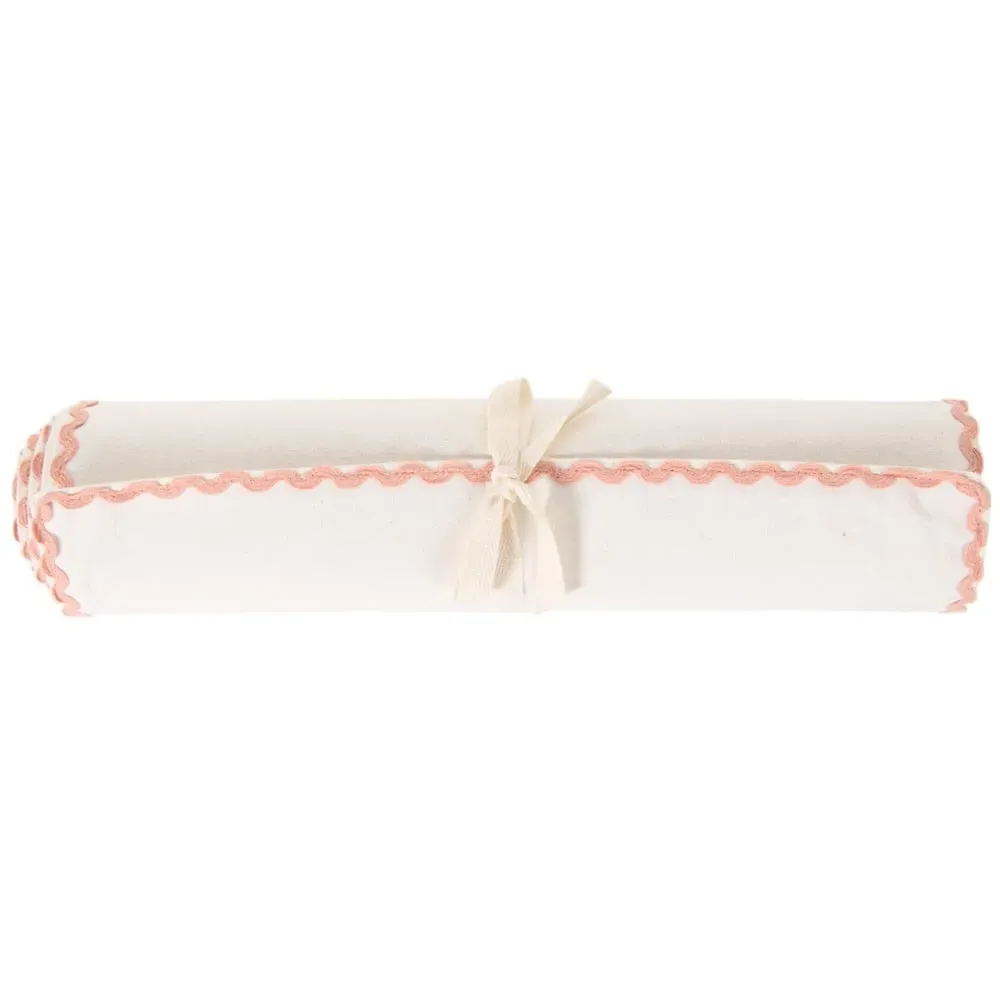 Scallop Fused Table Runner - Cream image