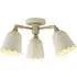 Scalloped 3 Arm Ceiling Light - Cream