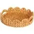 Scalloped Edge Tray - Brown