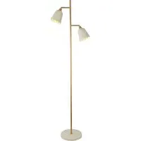Scalloped Floor Lamp - Cream