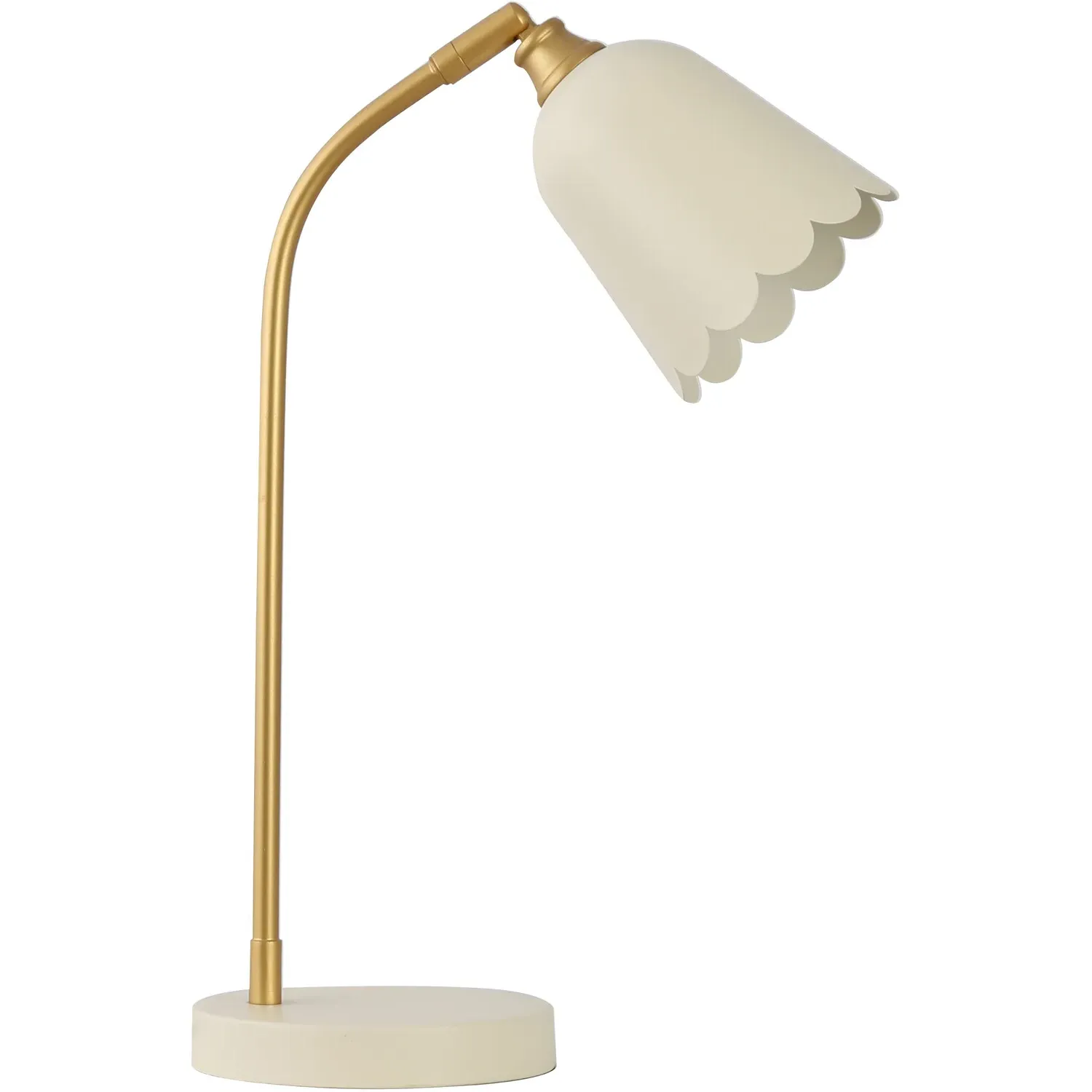 Scalloped Table Lamp - Cream
