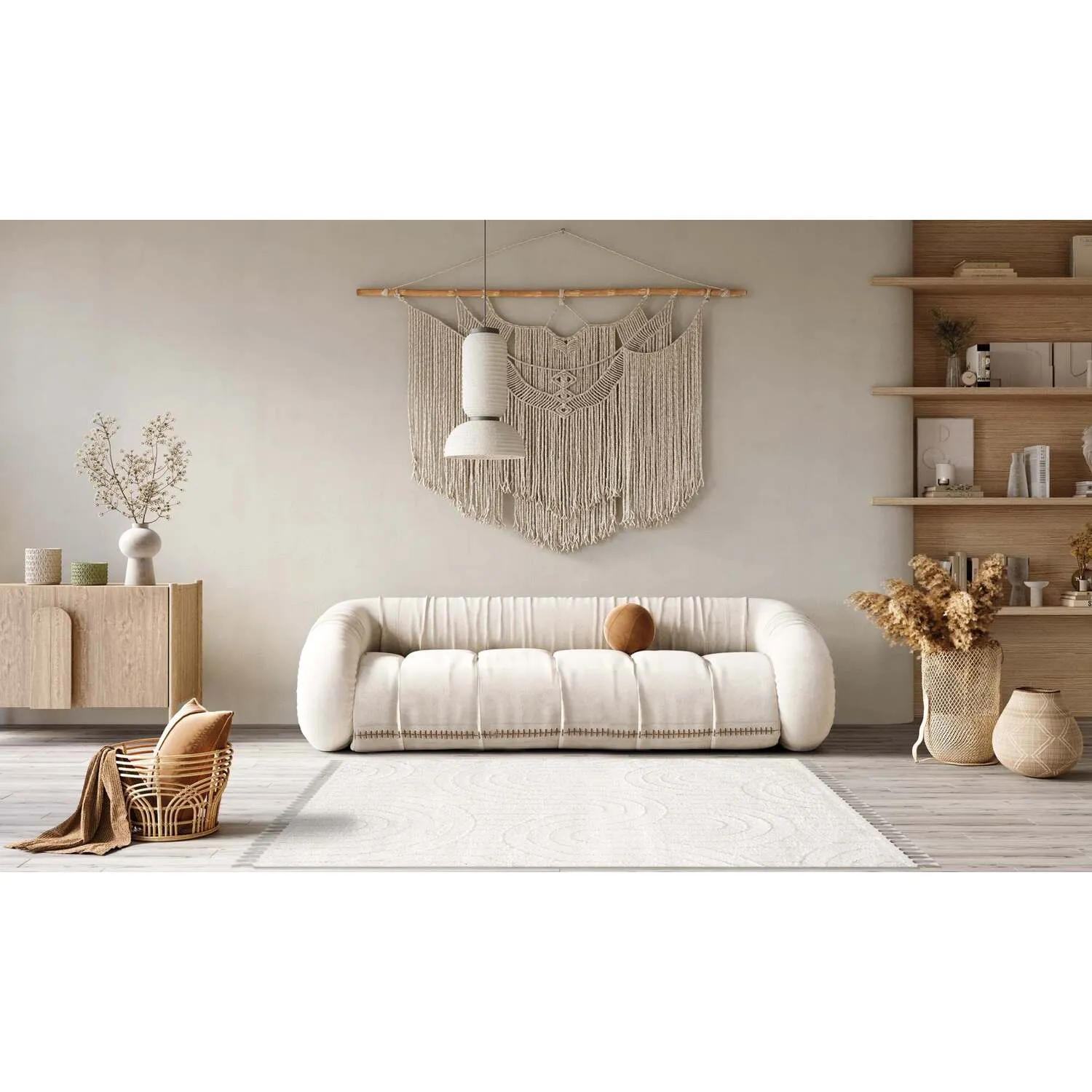 Scandi Muse Rug - White