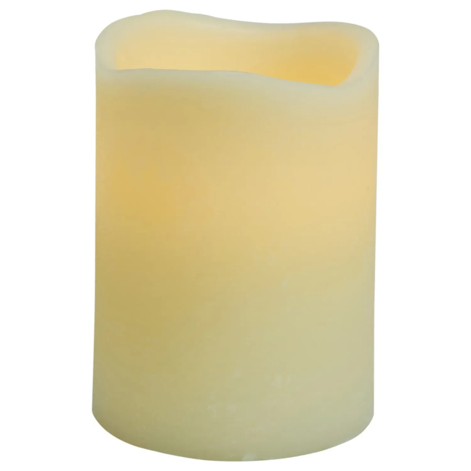 Scented LED Pillar Candle 10.2cm - Cream