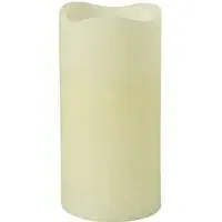 Scented LED Pillar Candle 21cm - Cream