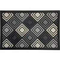 Scrape and Sorb Diamond Door Mat - Grey
