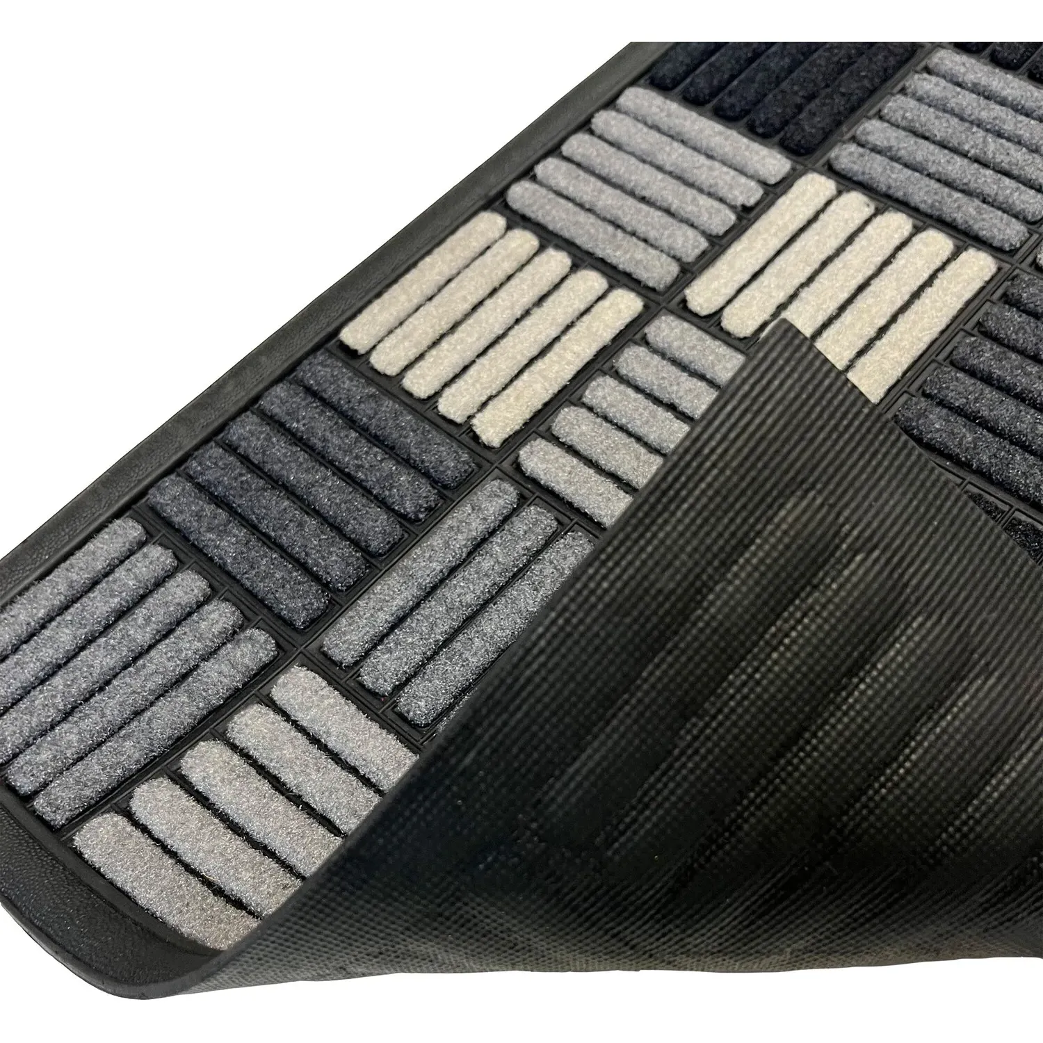 Scrape and Sorb Geometric Door Mat