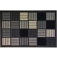 Scrape and Sorb Geometric Door Mat