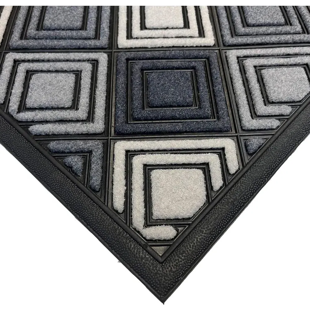 Scrape N Sorb Diamond Doormat - Black