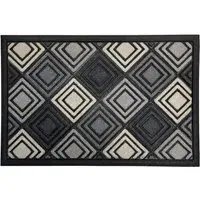 Scrape N Sorb Diamond Doormat - Black