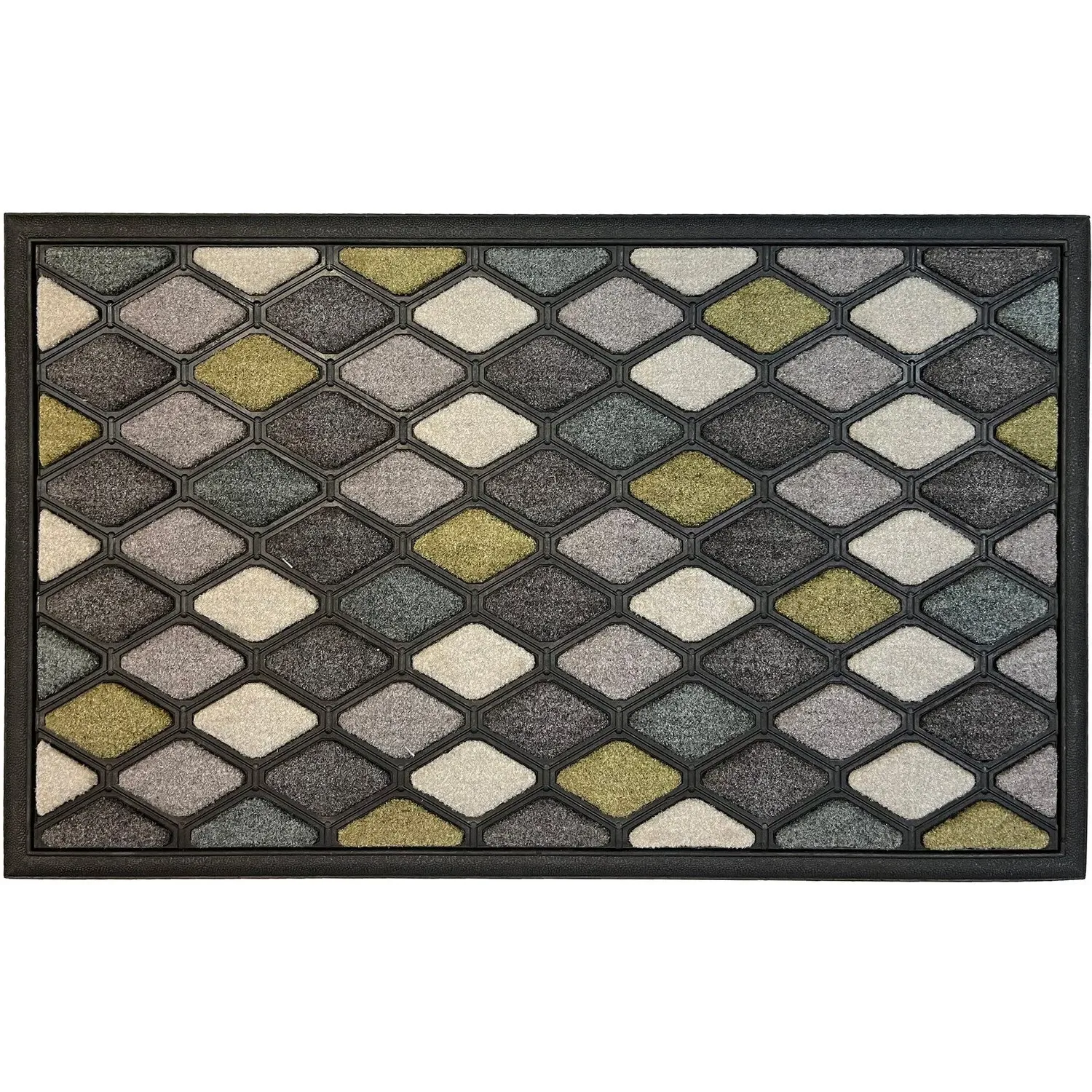 Scrape N Sorb Geometric Doormat - Multicolour