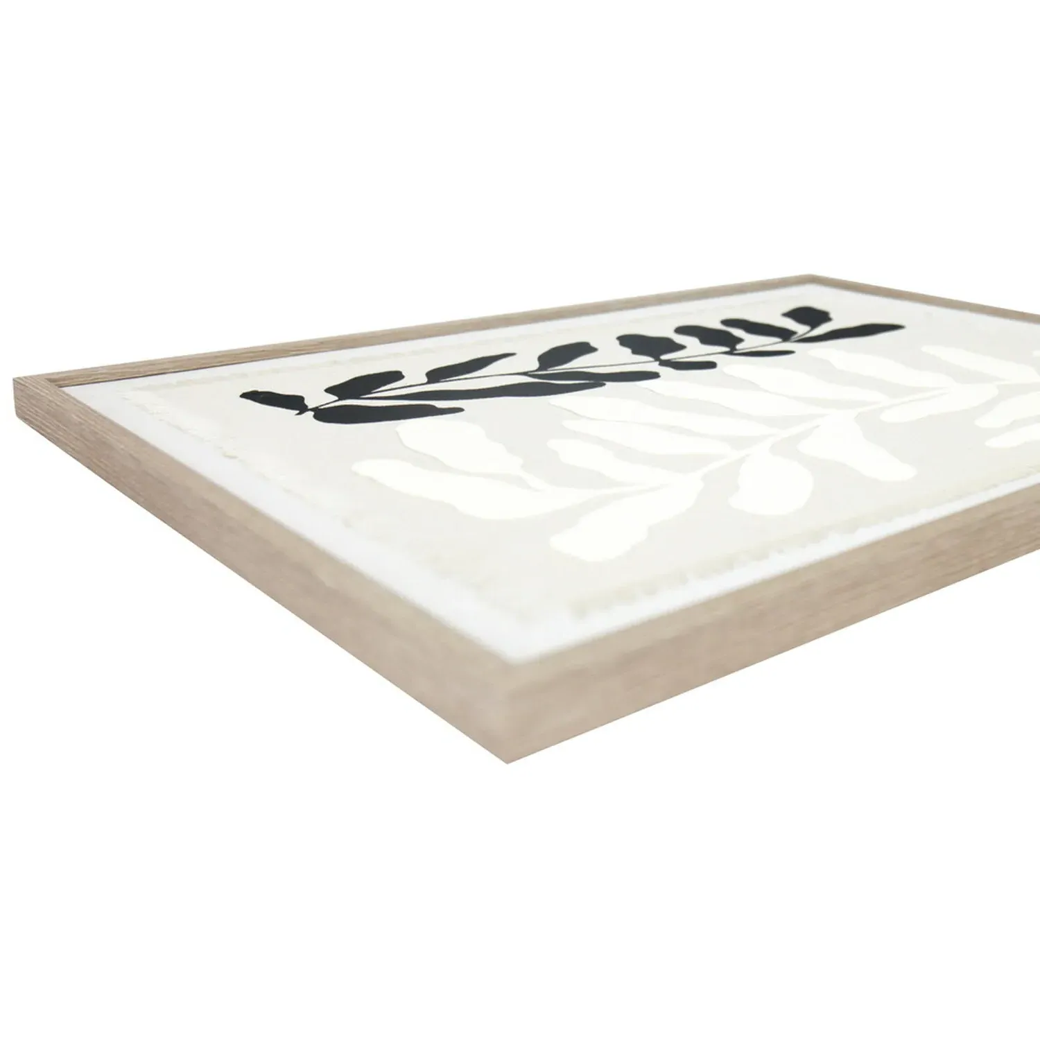 Sculpt Linen Framed Wall Art - Monochrome