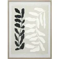 Sculpt Linen Framed Wall Art - Monochrome
