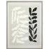 Sculpt Linen Framed Wall Art - Monochrome